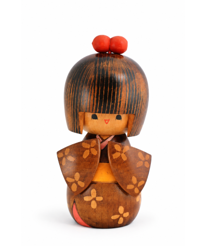 Kokeshi sosaku vintage par Tomyo Ishida