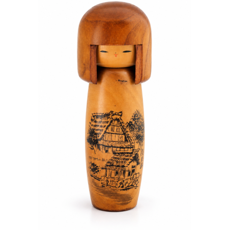 Kokeshi sosaku vintage par Usaburo
