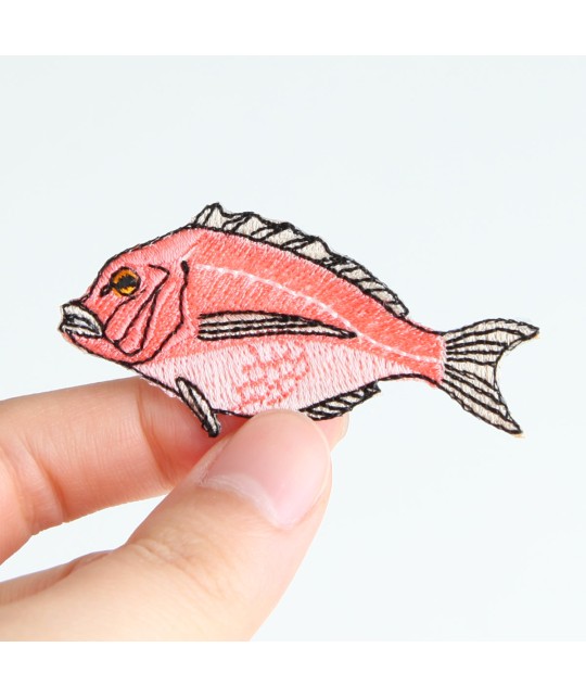 Patch brodé Daurade Rouge