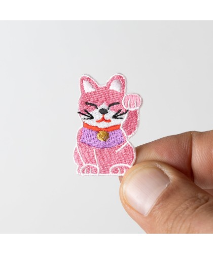 Patch Maneki Neko Rose