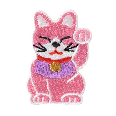 Patch Maneki Neko Rose