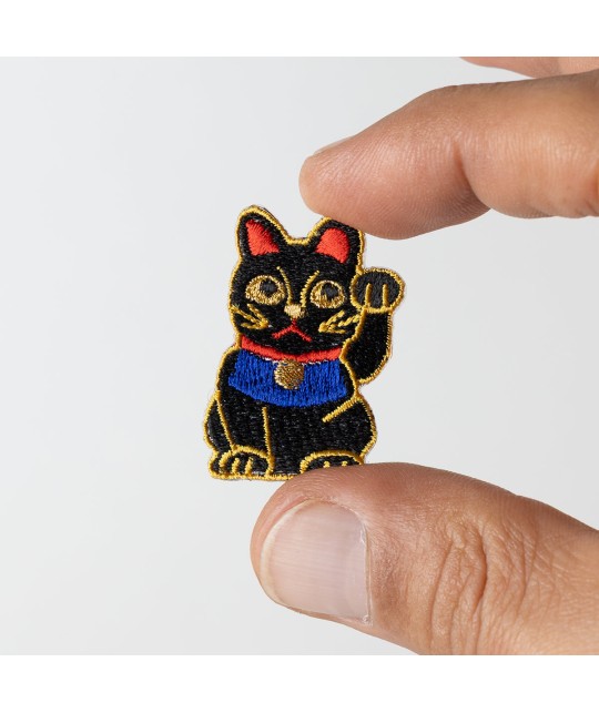 Patch Maneki Neko Noir