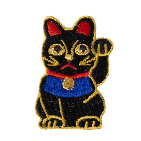 Patch Maneki Neko Noir