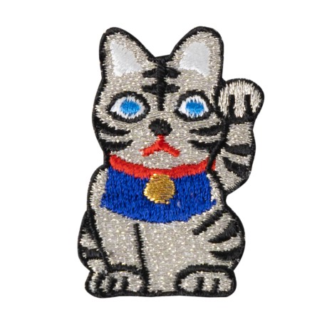 Patch Maneki Neko Gris