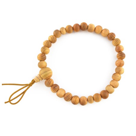 Bracelet en bois de cyprès Hinoki de 7 mm