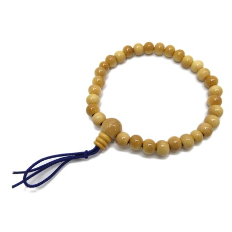 Bracelet en bois de Buis Tsuge de 7 mm