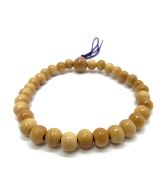 Bracelet en bois de Buis Tsuge de 7 mm
