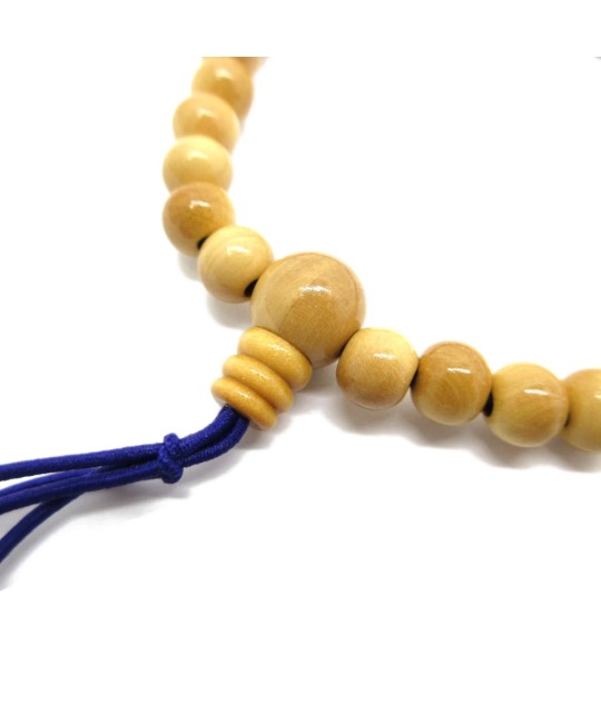 Bracelet en bois de Buis Tsuge de 7 mm