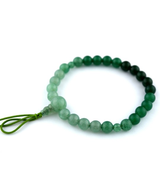 Bracelet en jade indien dégradé de 7 mm