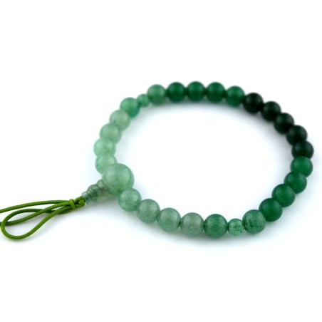 Bracelet en jade indien dégradé de 7 mm