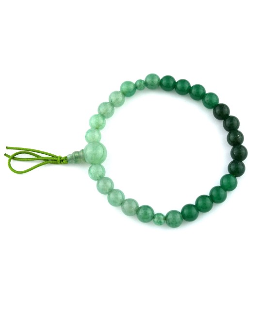 Bracelet en jade indien dégradé de 7 mm