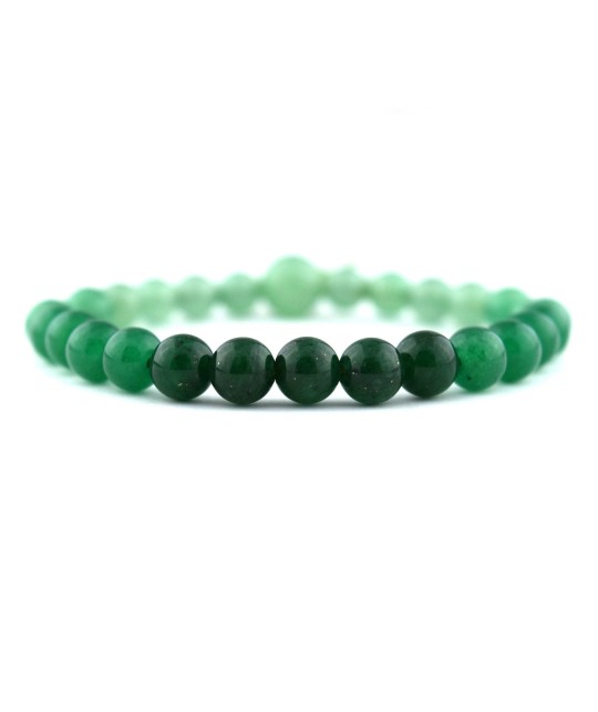 Bracelet en jade indien dégradé de 7 mm