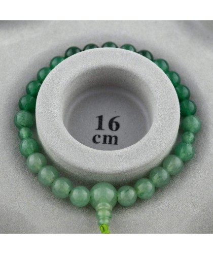 Bracelet en jade indien dégradé de 7 mm