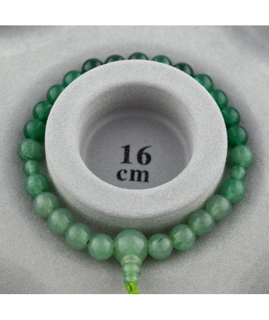 Bracelet en jade indien dégradé de 7 mm