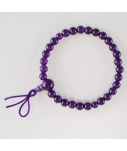 Bracelet en améthyste de 6 mm