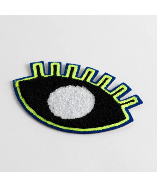 Patch chenille / Fantôme borgne (noir)