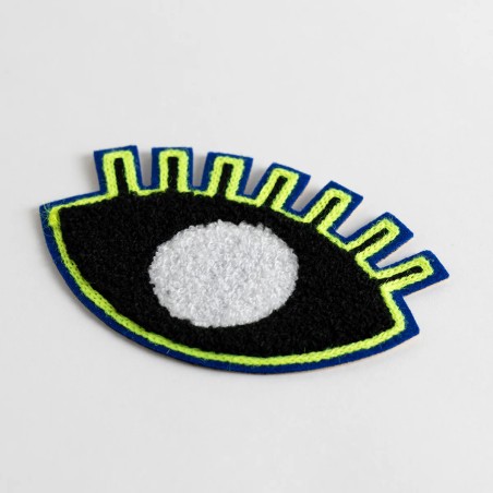 Patch chenille / Fantôme borgne (noir)