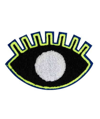 Patch chenille / Fantôme borgne (noir)