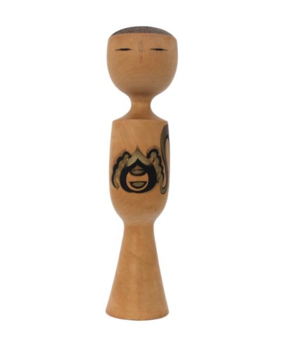 Rare kokeshi vintage par Yusa Fukuju