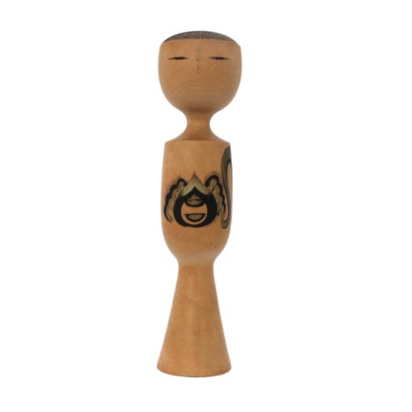Rare kokeshi vintage par Yusa Fukuju